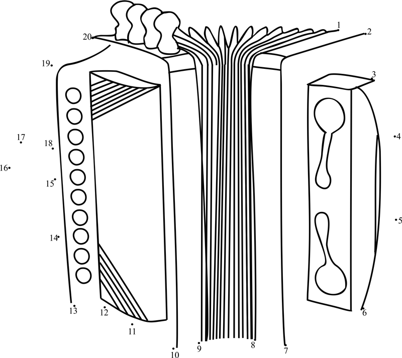 Bayan Accordion dot to dot worksheet