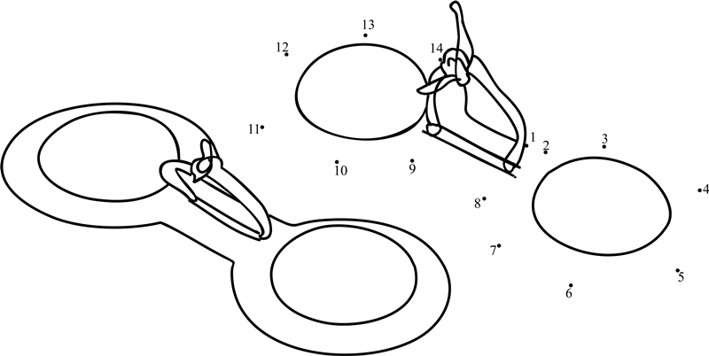 Metal Castanets printable dot to dot worksheet