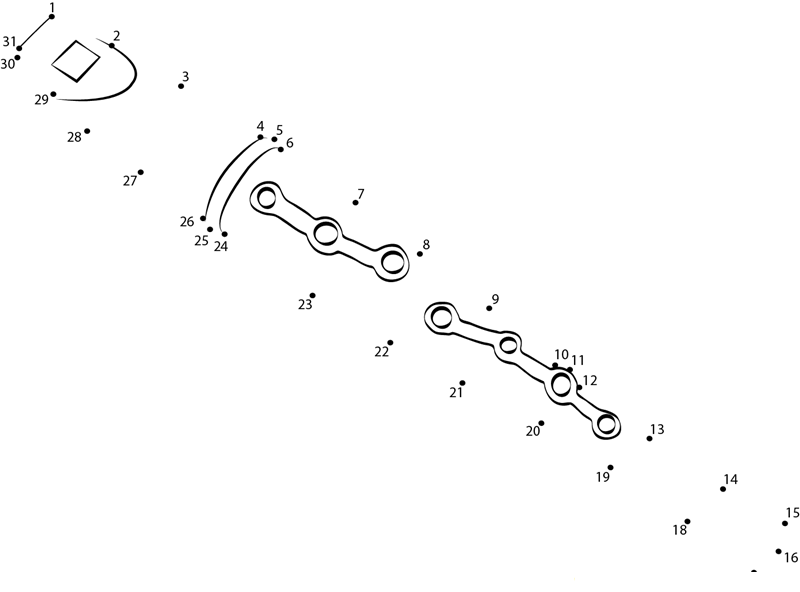 Tonette Flute printable dot to dot worksheet