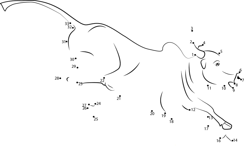 Bull Run printable dot to dot worksheet