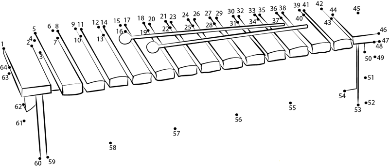 Diatonic Soprano Xylophone dot to dot worksheets