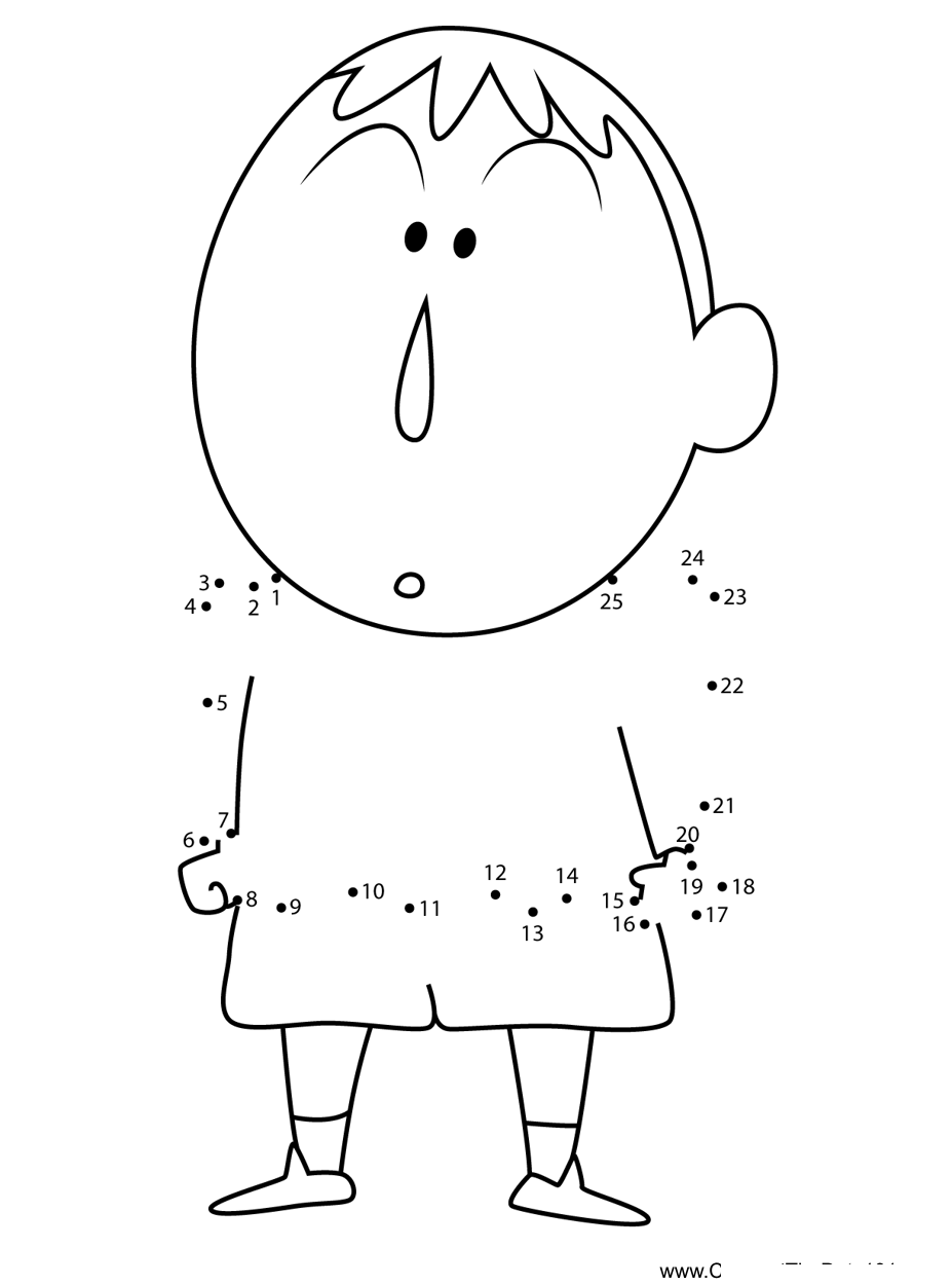 Bo-Suzuki-Crayon-Shin-Chan dot to dot worksheets