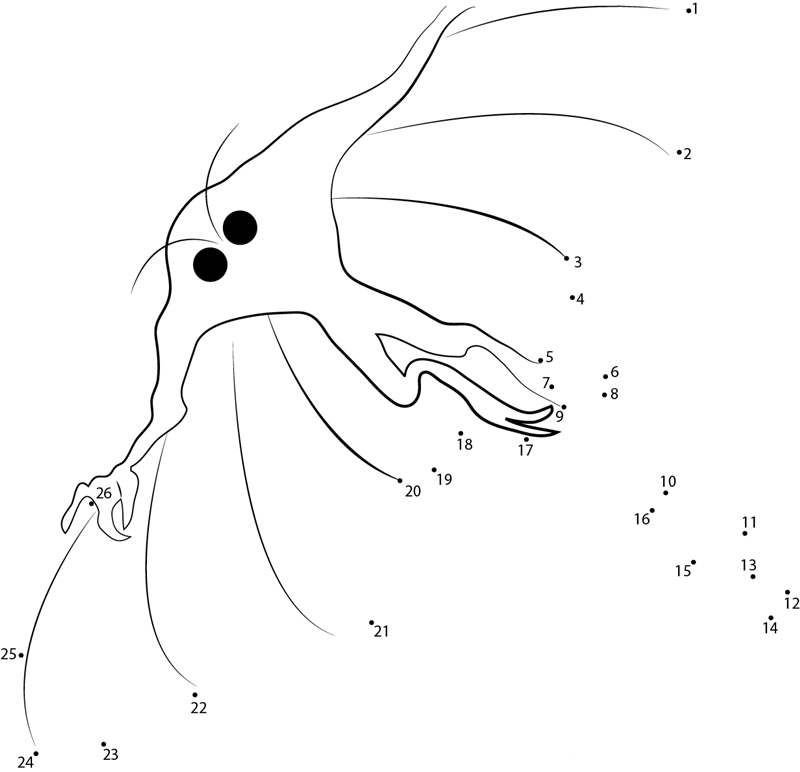 The Mothman Cometh printable dot to dot worksheet