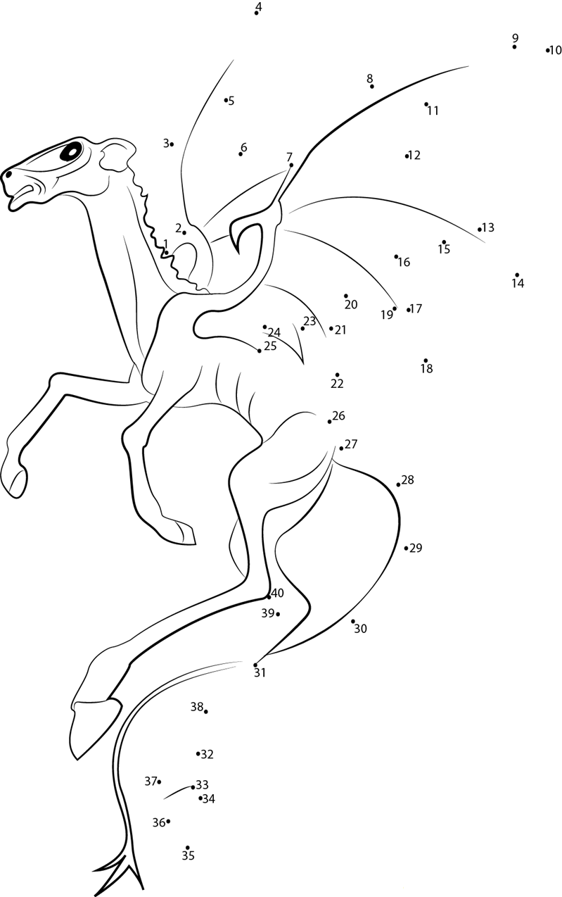 Terrors Of The Mind printable dot to dot worksheet