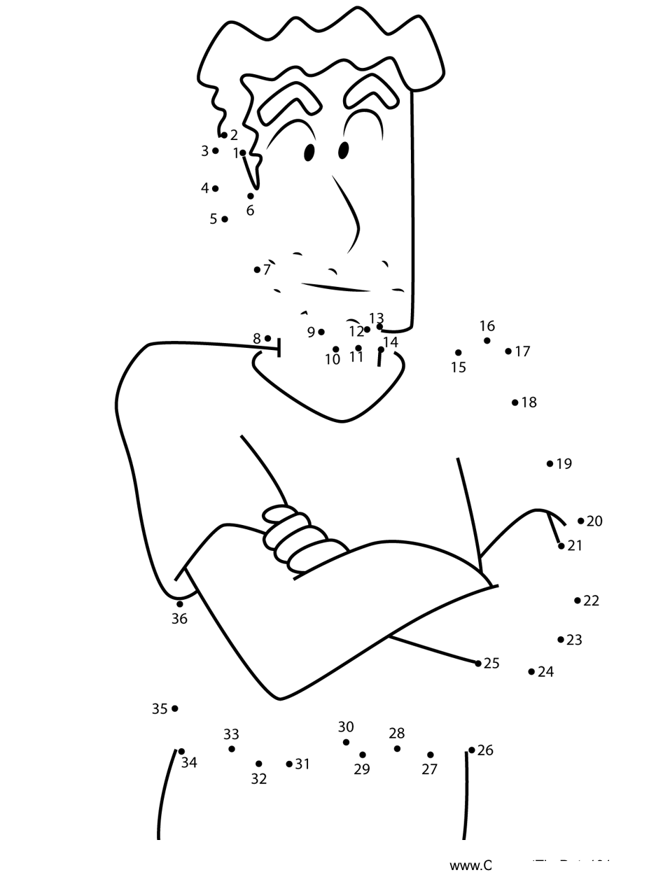 Hiroshi-Nohara-Arms-Folded-Crayon-Shin-Chan dot to dot worksheets