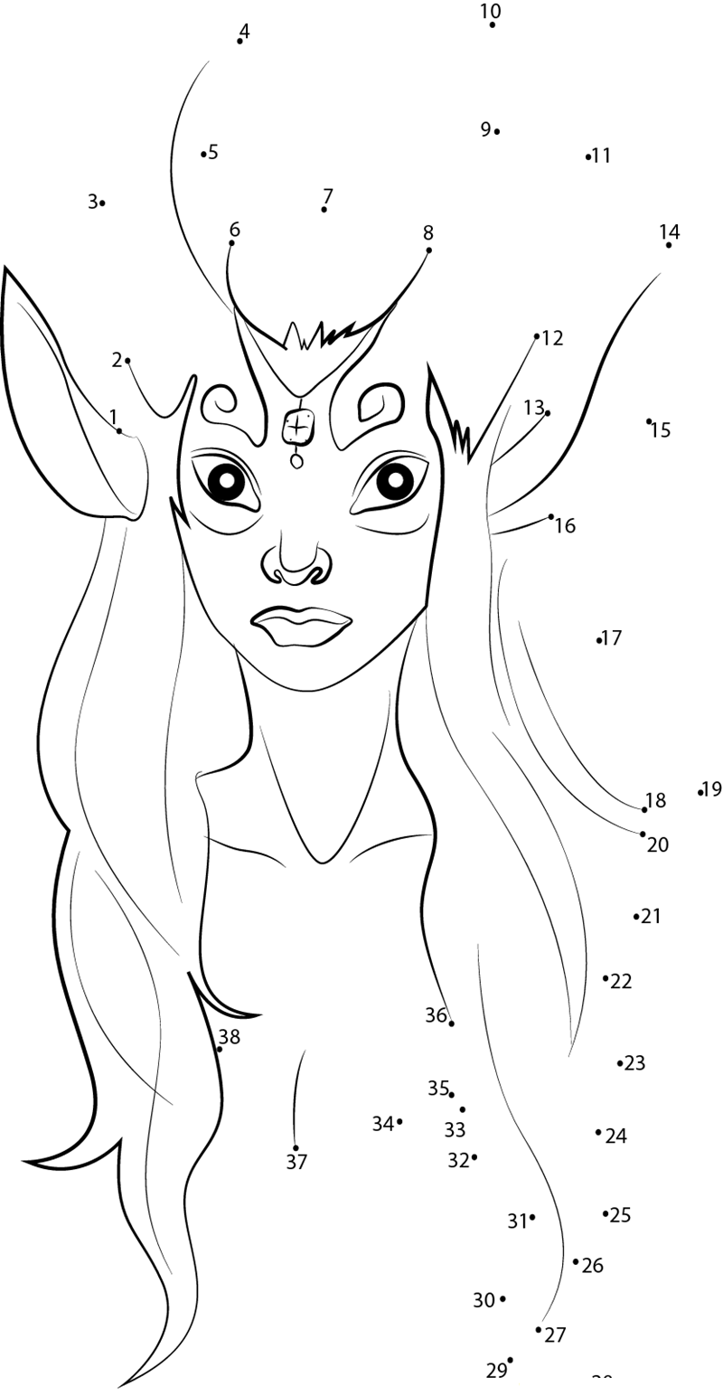 Satyr printable dot to dot worksheet