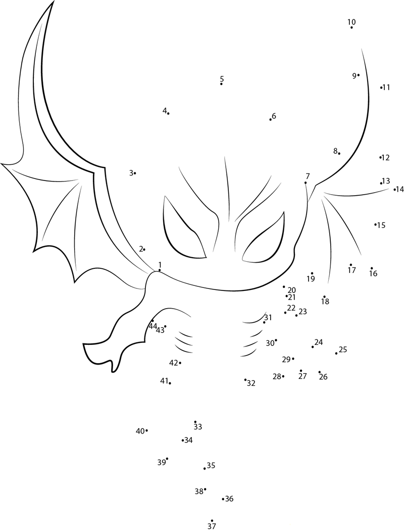 Evil Fighter Shadow printable dot to dot worksheet