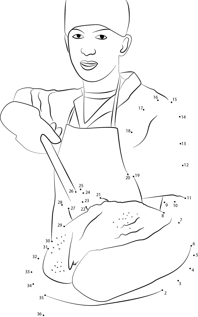 Bakery dot to dot worksheets