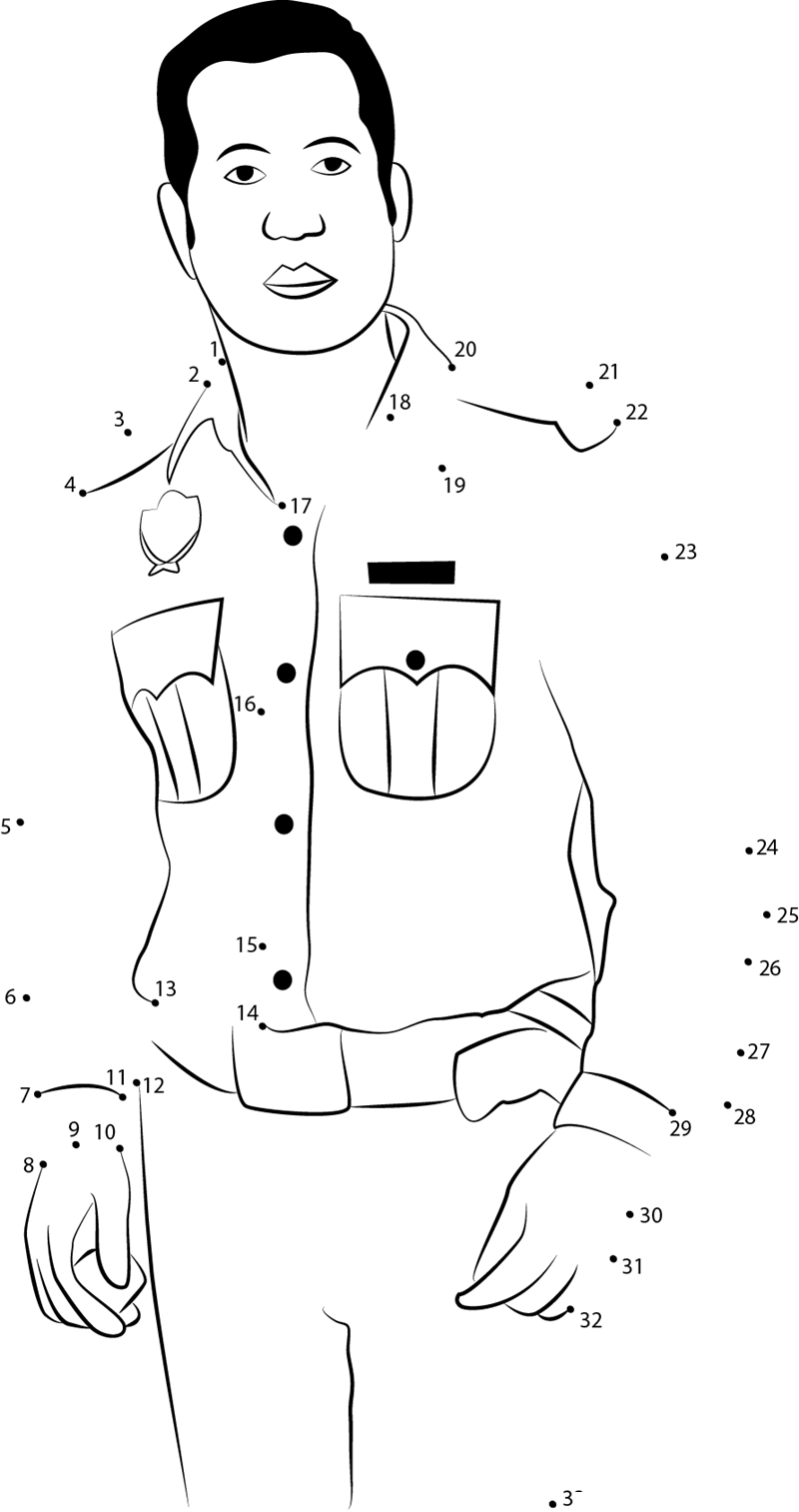 Police Inspector dot to dot worksheets