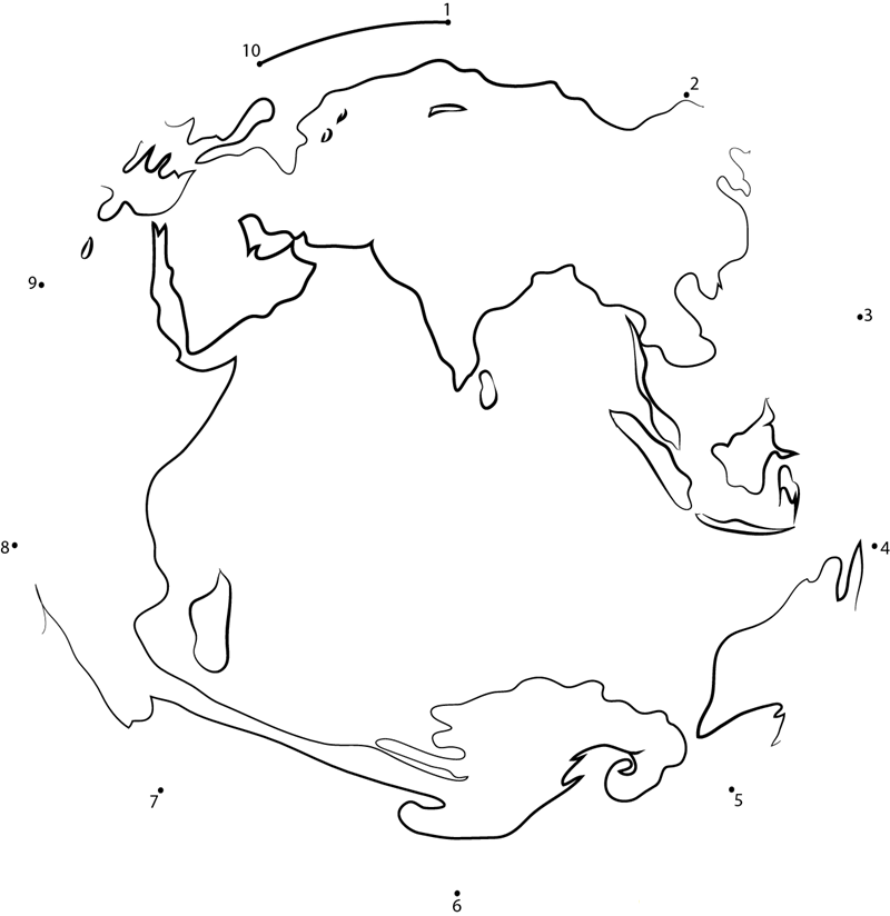 Elektrol Earth dot to dot worksheet