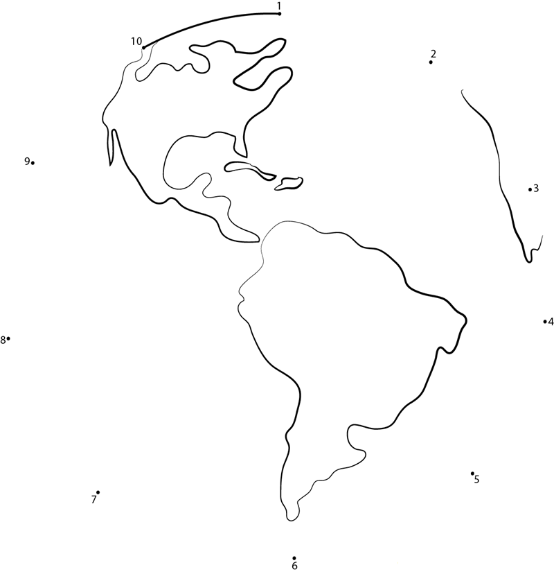 Rotating Earth dot to dot worksheet