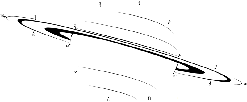 Saturn dot to dot worksheets