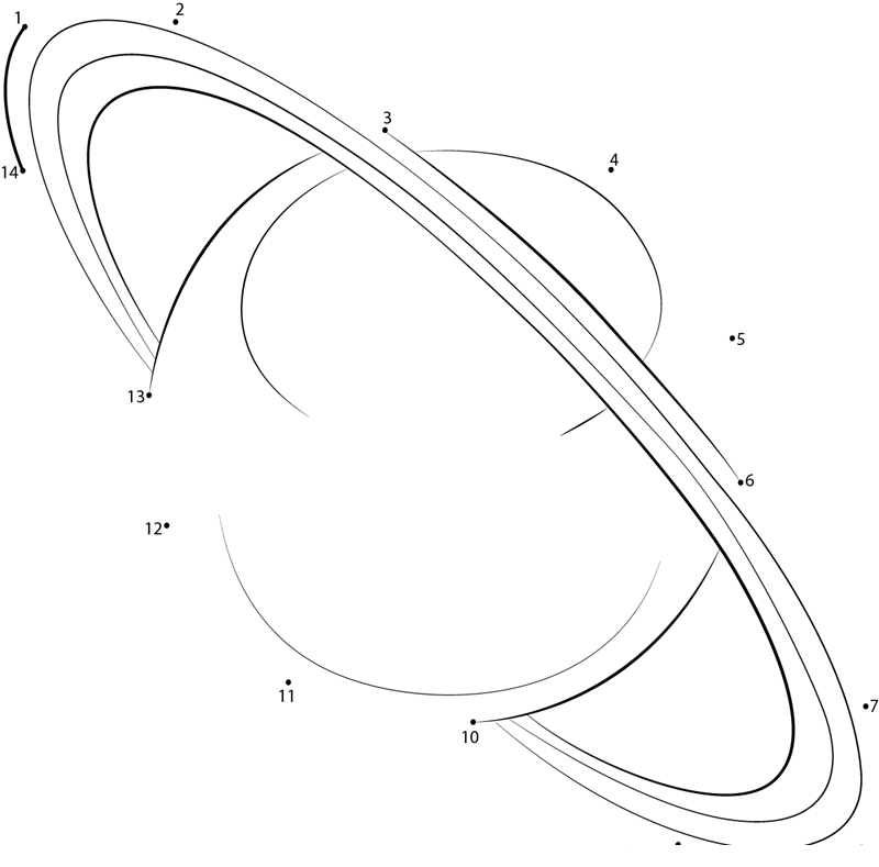 Planet Uranus Icon dot to dot worksheets