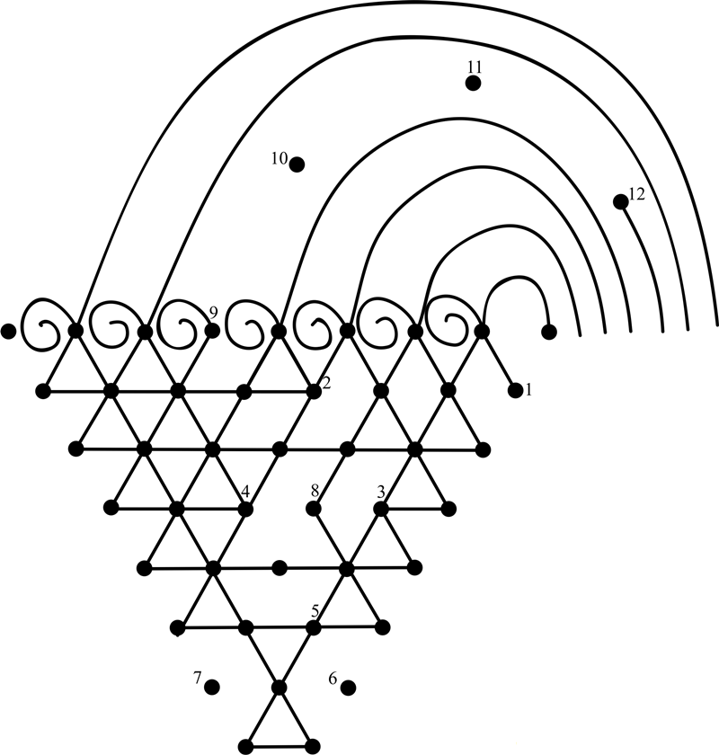 Saraswati Symbol dot to dot worksheets