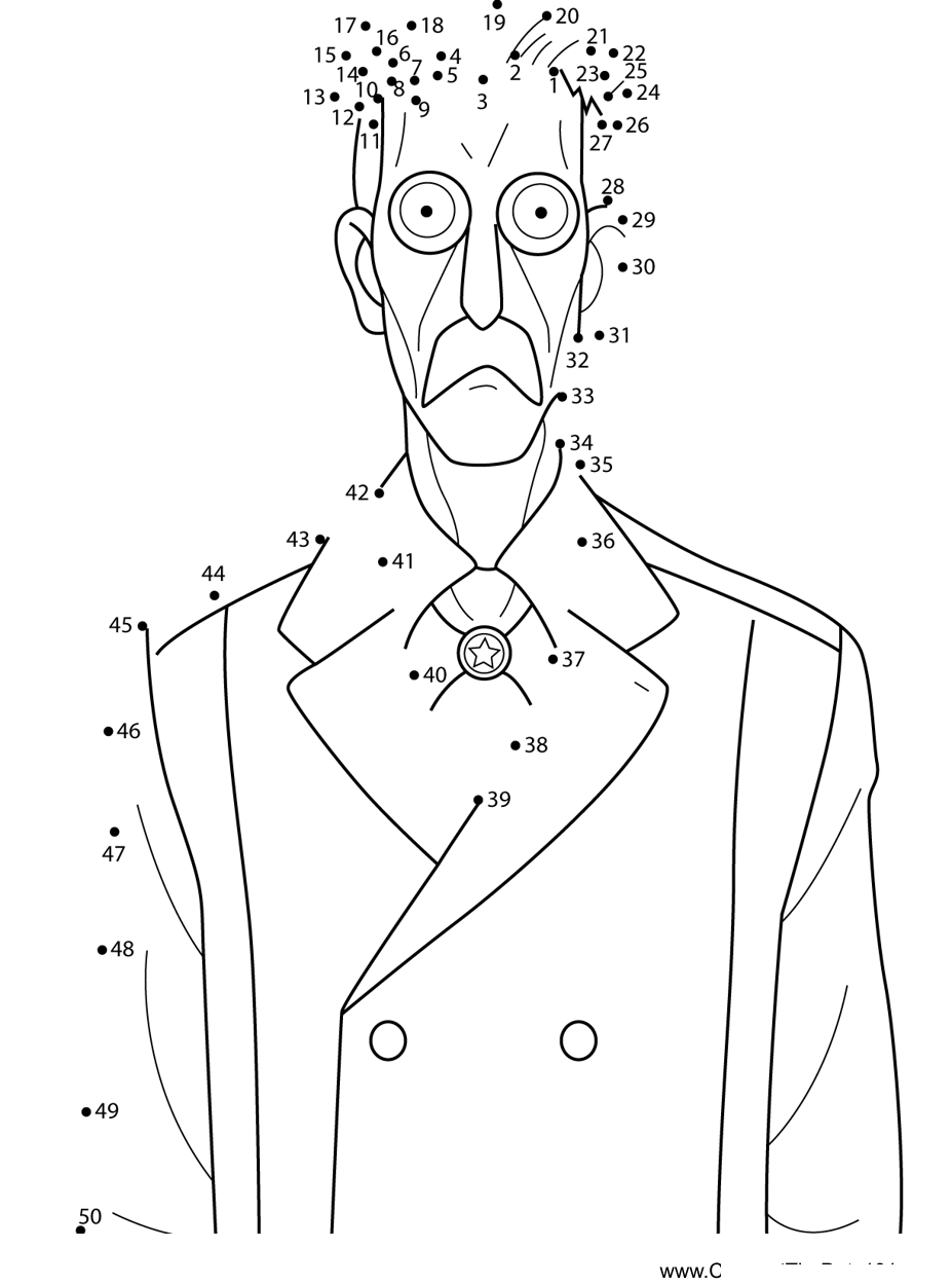 Donovan-Desmond-Spy-X-Family dot to dot worksheets