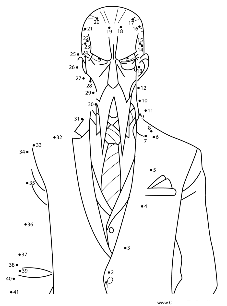 Henry-Henderson-Spy-X-Family dot to dot worksheets