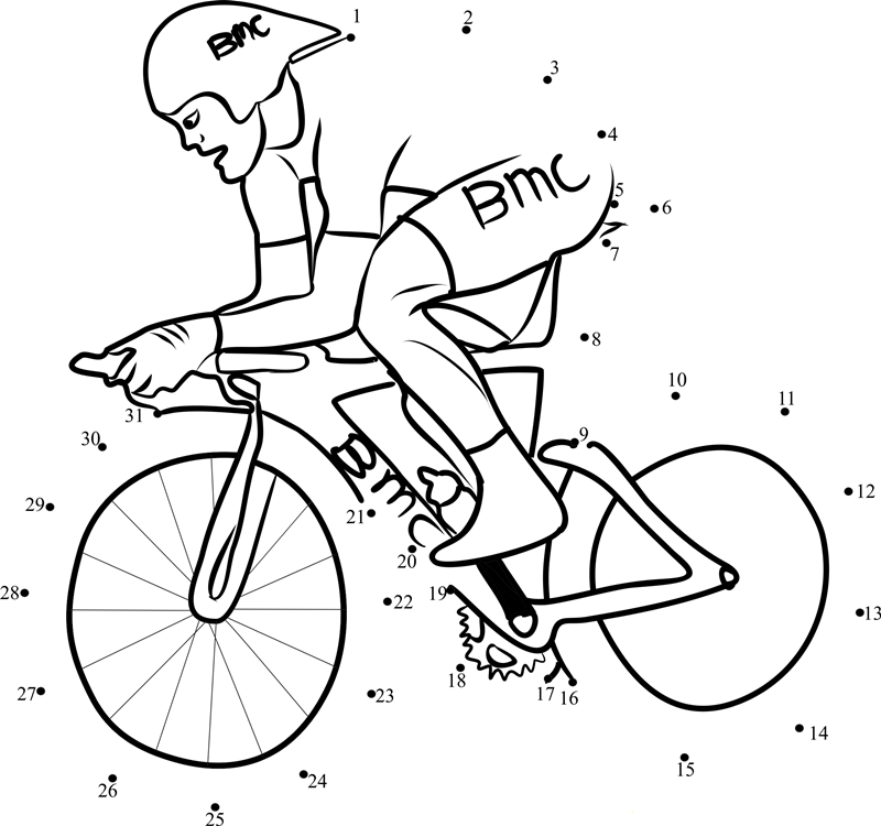 Bmc Cyclist dot to dot worksheets