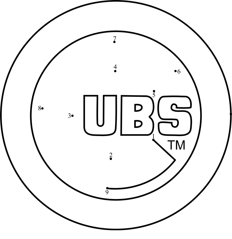 Chicago-Cubs-Logo-Dot-To-Dot printable dot to dot worksheet