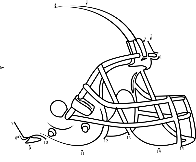 Cleveland-Browns-Logo-Dot-To-Dot printable dot to dot worksheet