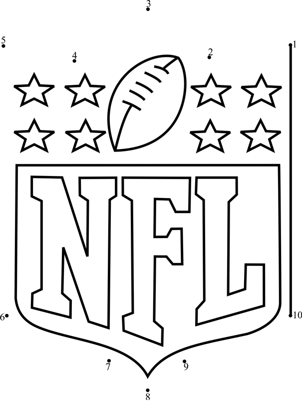 Nfl-Logo-Dot-To-Dot dot to dot worksheets