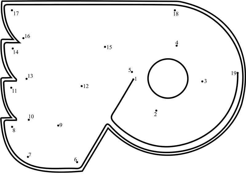 Philadelphia-Flyers-Logo-Dot-To-Dot dot to dot worksheets