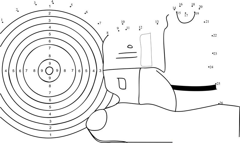 Shooting Chart printable dot to dot worksheet