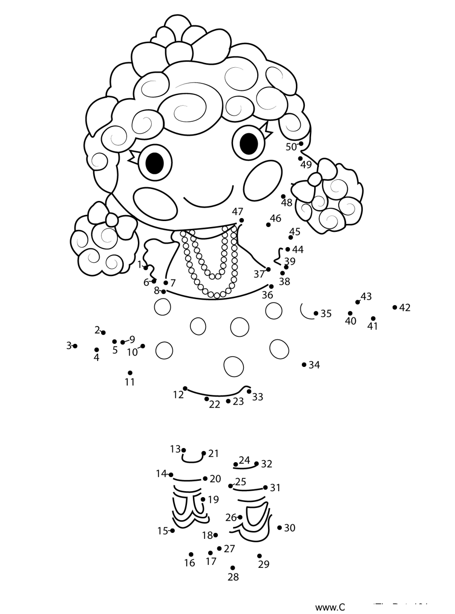 Cherie-Prim-N-Proper-Lalaloopsy dot to dot worksheets