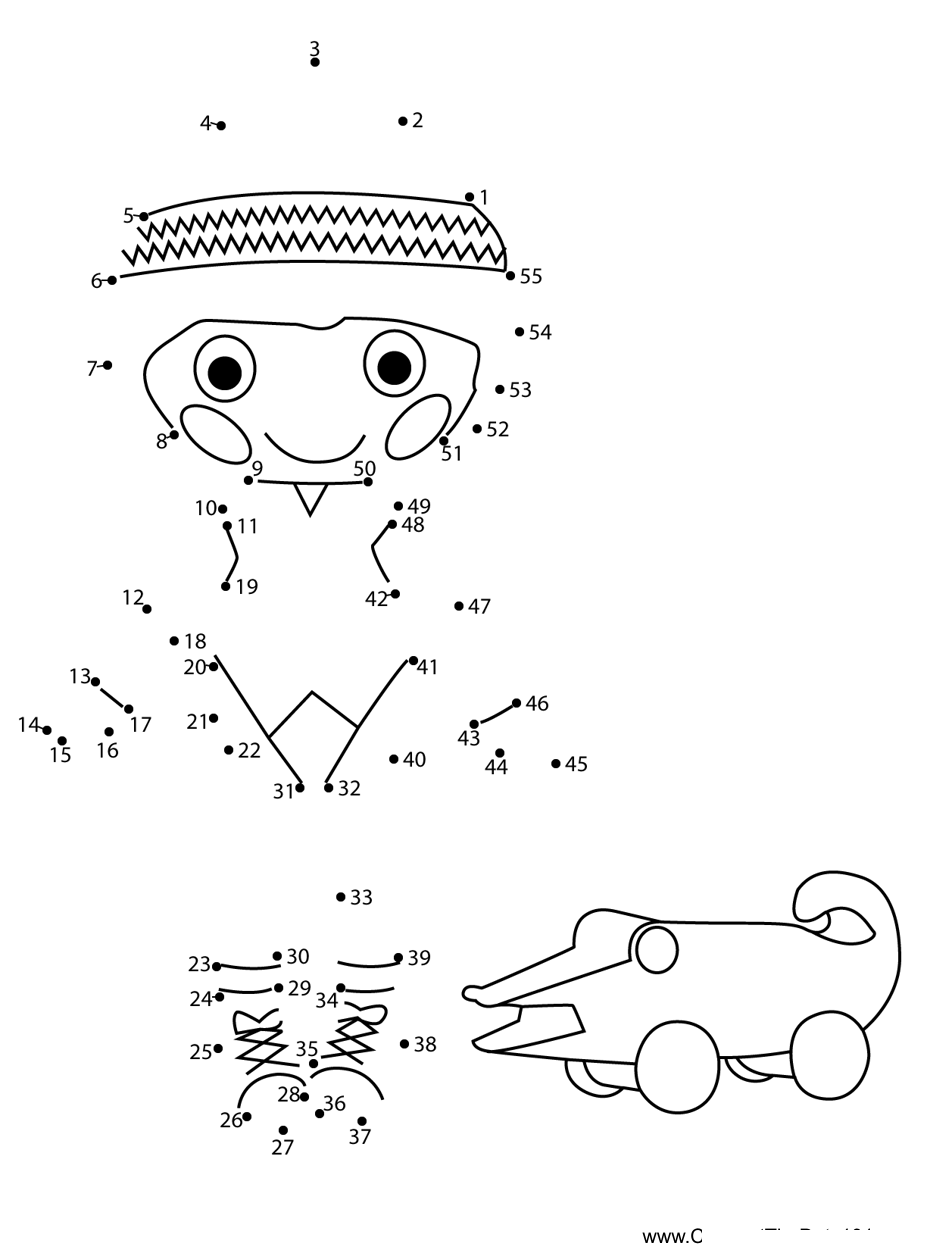 Pete-R-Canfly-Lalaloopsy printable dot to dot worksheet