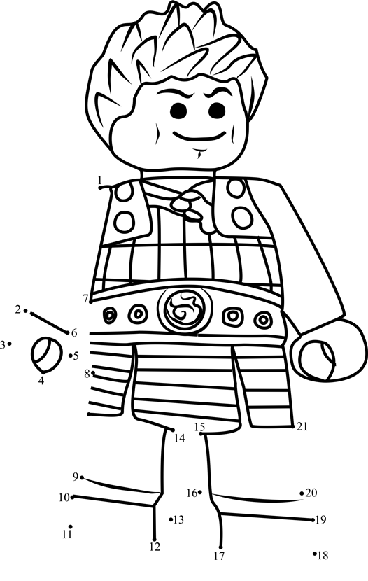 Ash-Ninjago-Dot-To-Dot printable dot to dot worksheet