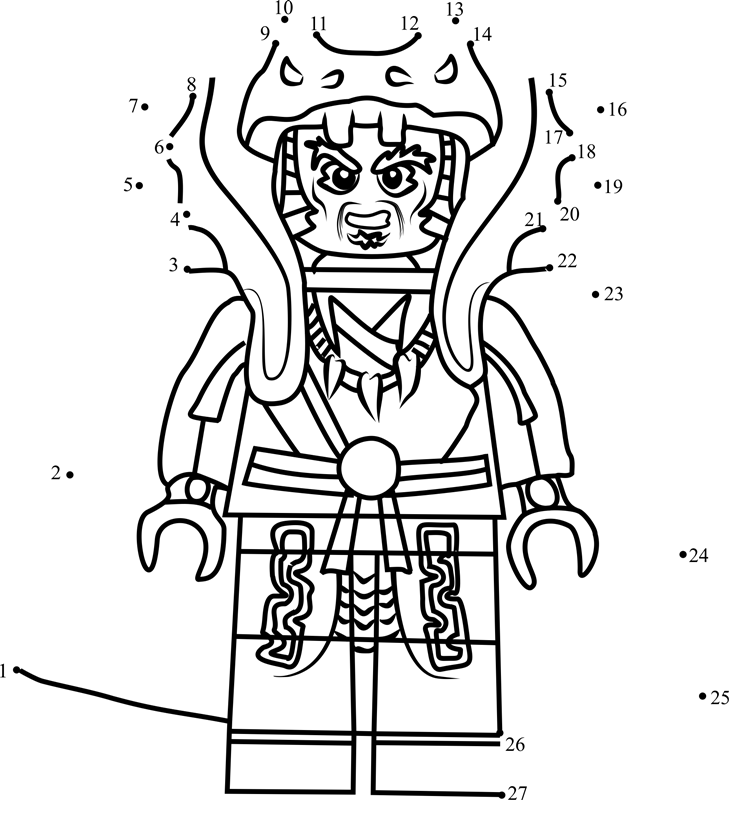 Chen-Ninjago-Dot-To-Dot printable dot to dot worksheet