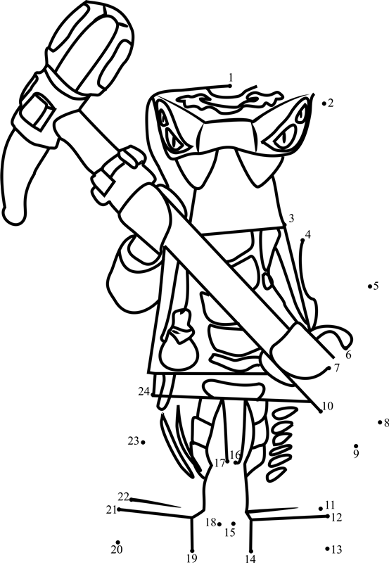 Spitta-Ninjago-Dot-To-Dot printable dot to dot worksheet