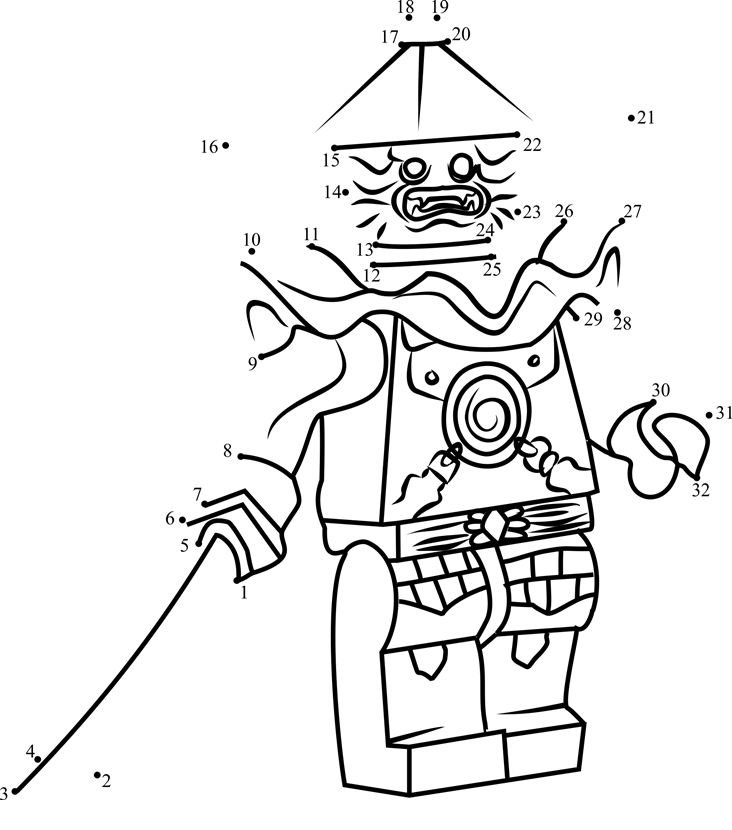 Stone-Swordsman-Ninjago-Dot-To-Dot printable dot to dot worksheet