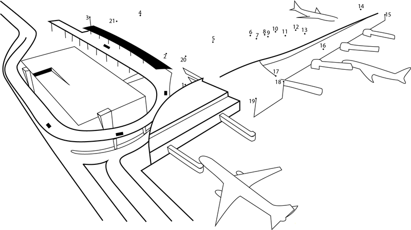 Hartsfield Jackson Atlanta International Airport dot to dot worksheets