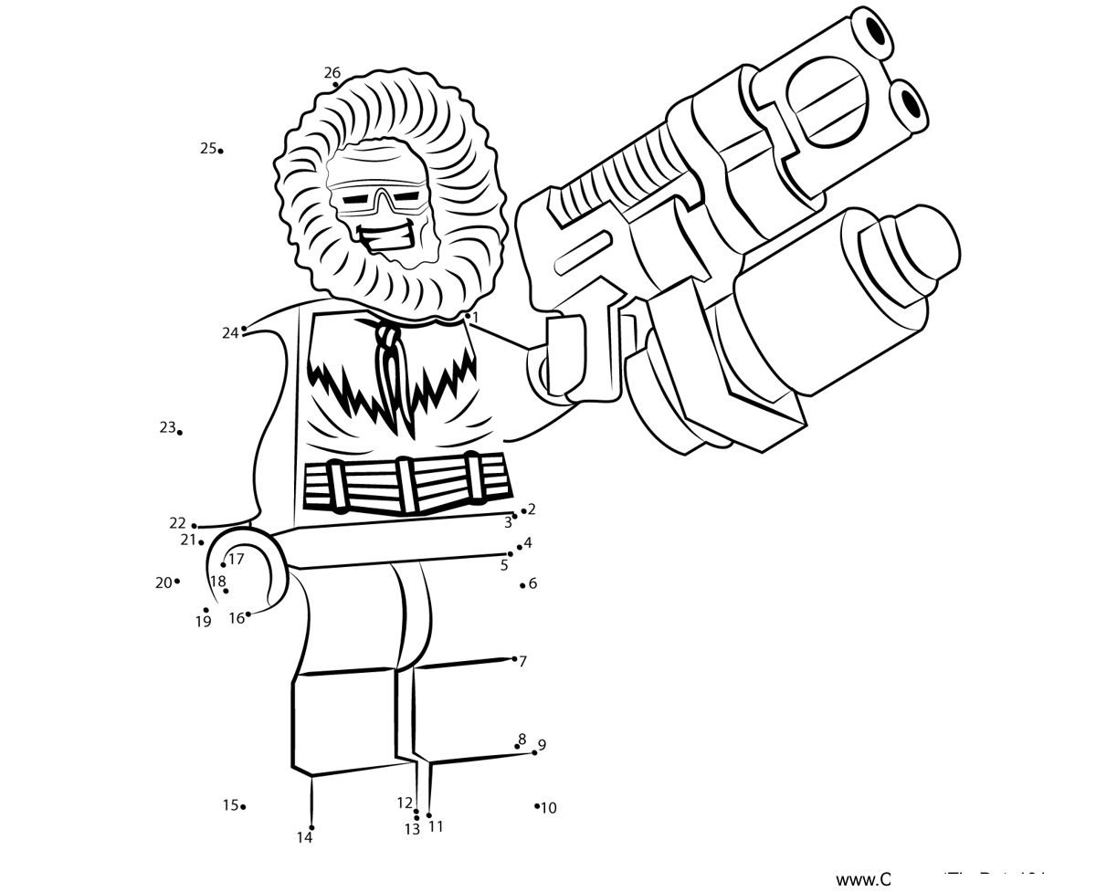 Lego-Captain-Cold printable dot to dot worksheet