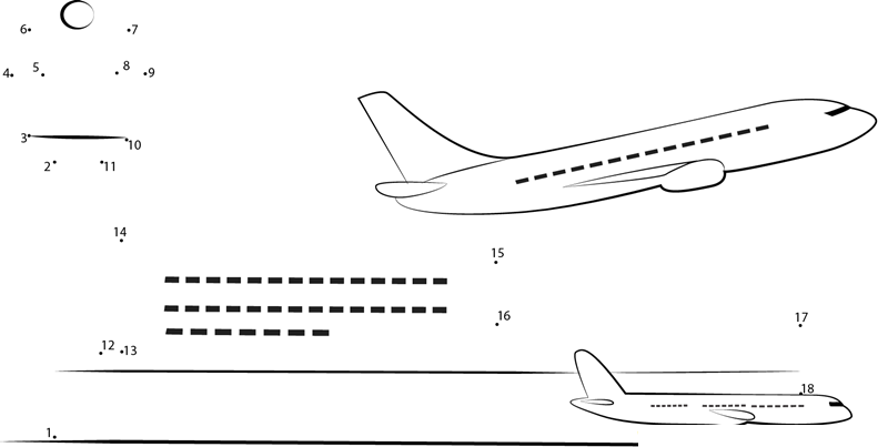 Indian Airport dot to dot worksheets