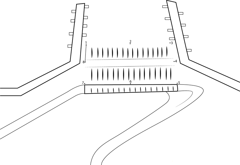 Indira Gandhi Airport In New Delhi dot to dot worksheets