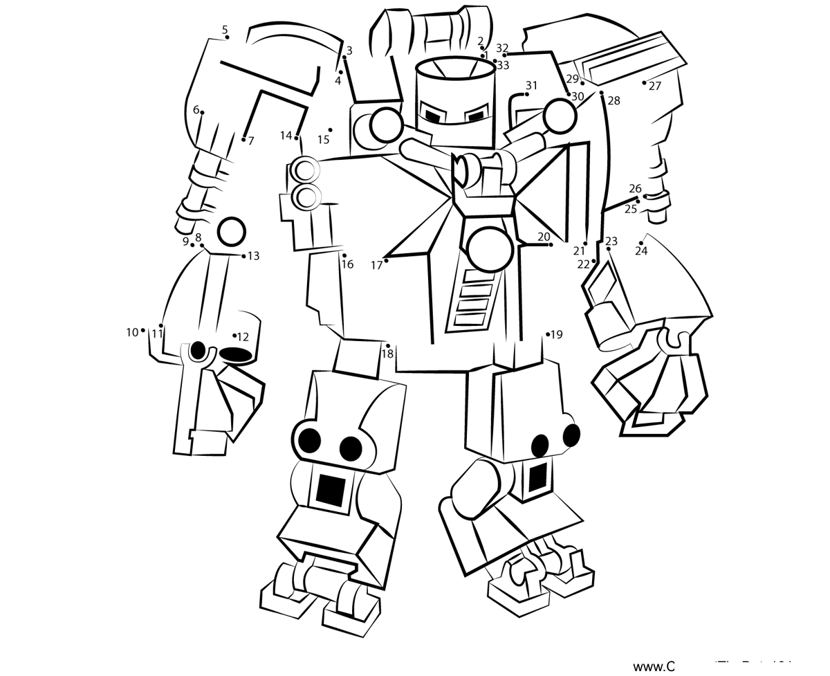 Lego-Iron-Monger printable dot to dot worksheet