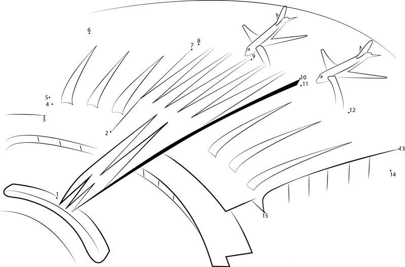 Intarnational Airport dot to dot worksheets