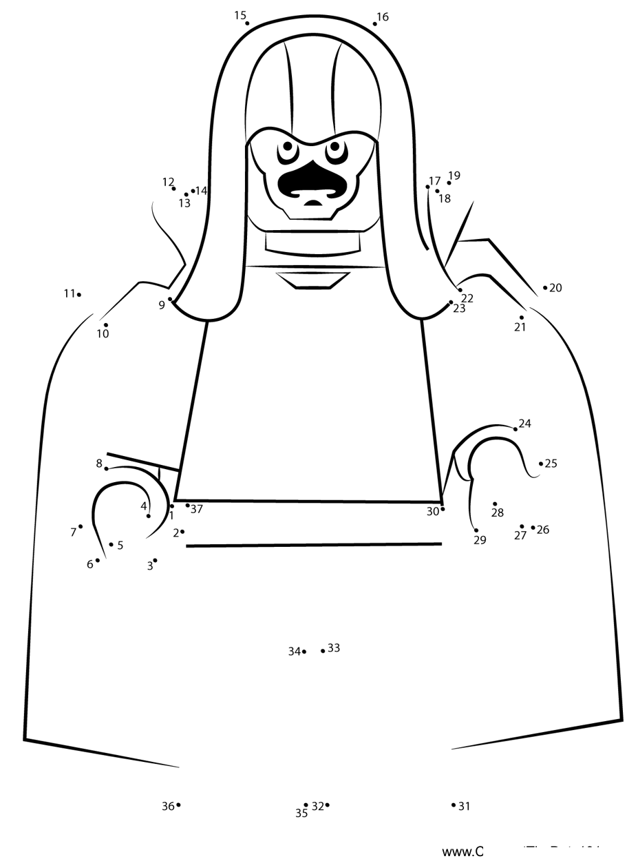 Lego-Ronan-The-Accuser printable dot to dot worksheet