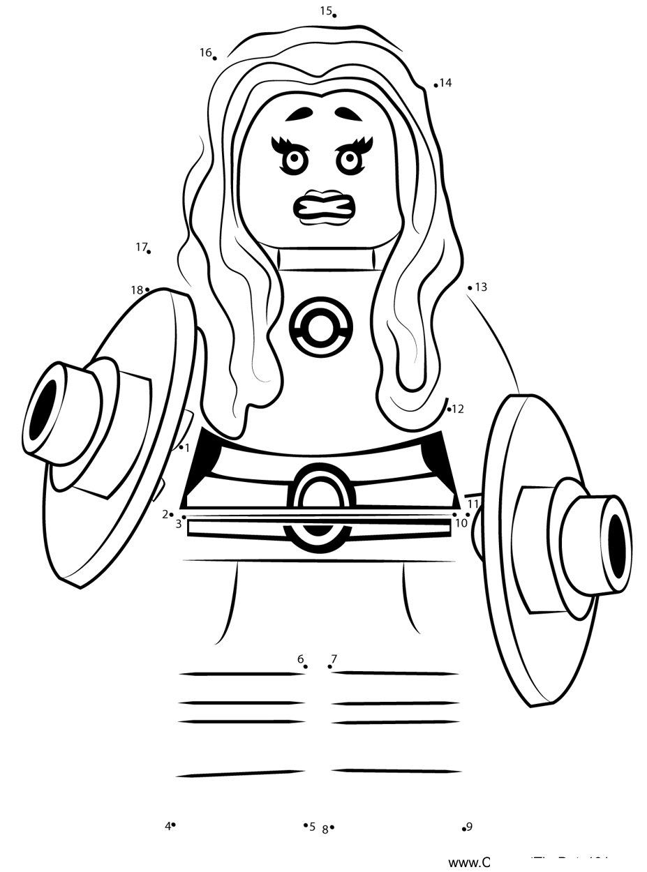 Lego-Starfire printable dot to dot worksheet