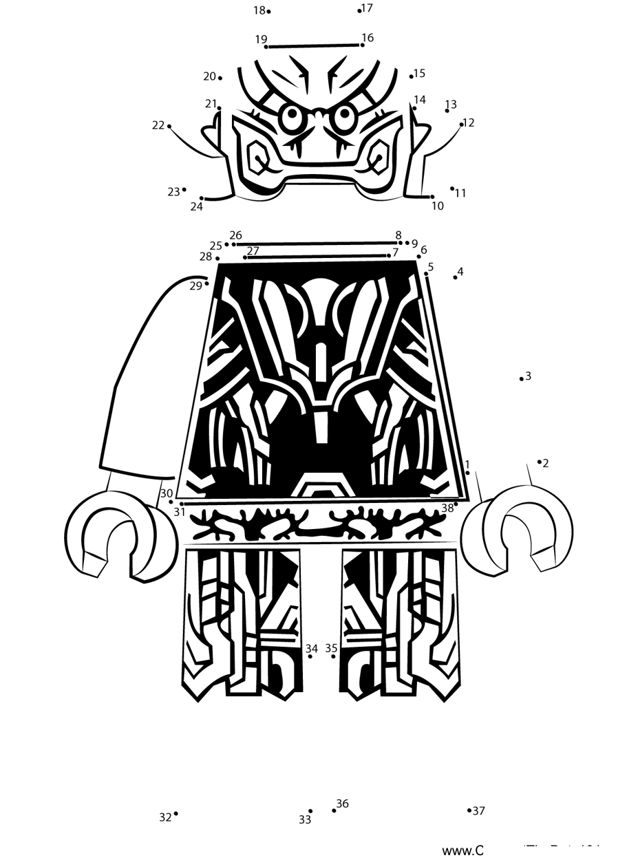 Lego-Ultron printable dot to dot worksheet