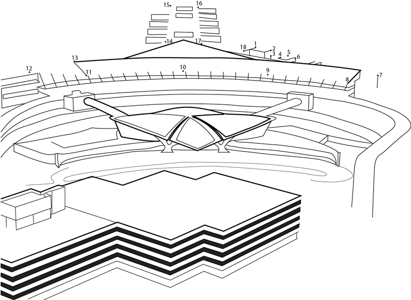 John F Kennedy International Airport In New York dot to dot worksheets