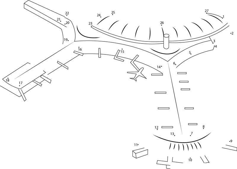 Lester B Pearson International Airport dot to dot worksheets