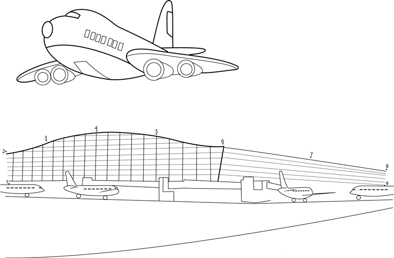 London Heathrow dot to dot worksheets