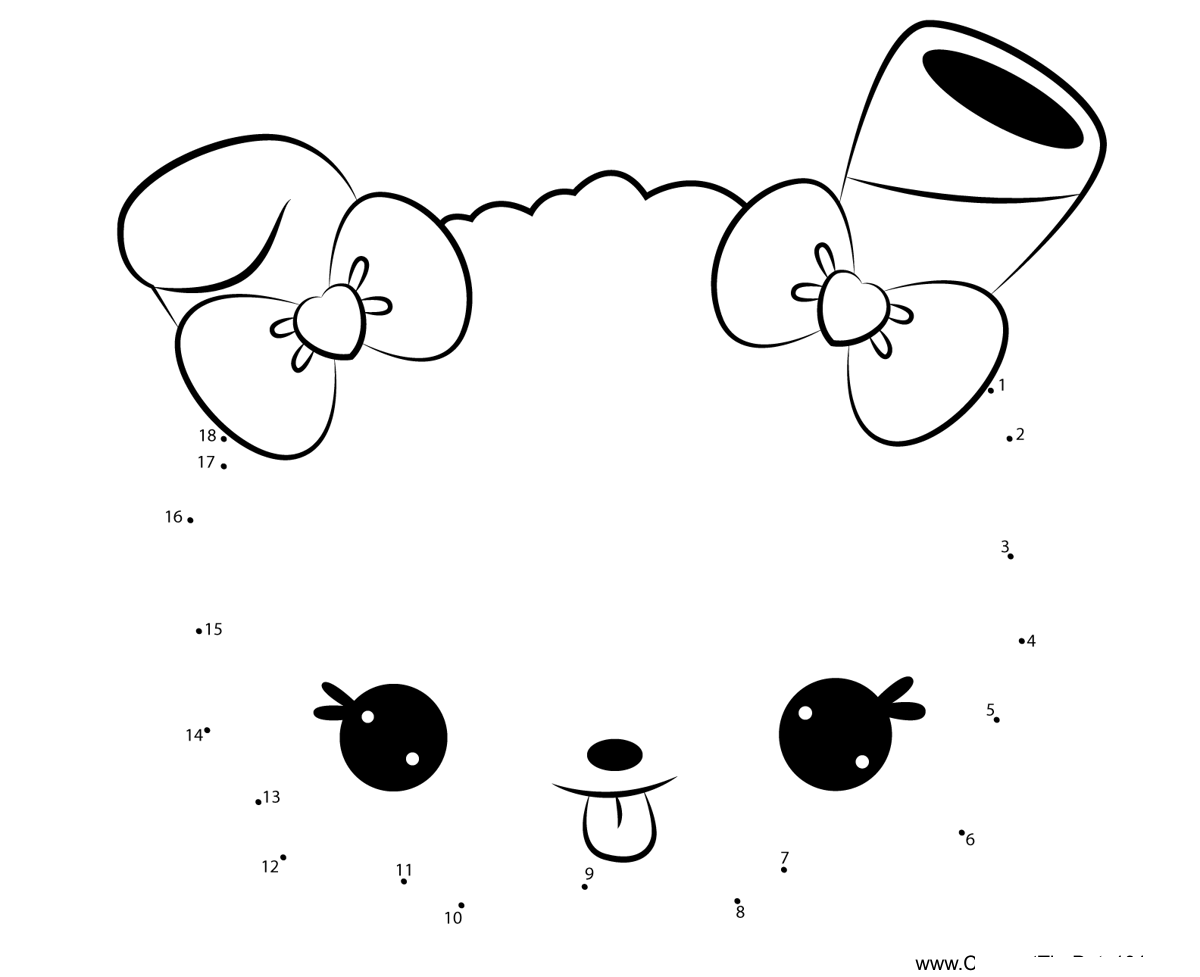 Chloe-Cola-Num-Noms printable dot to dot worksheet