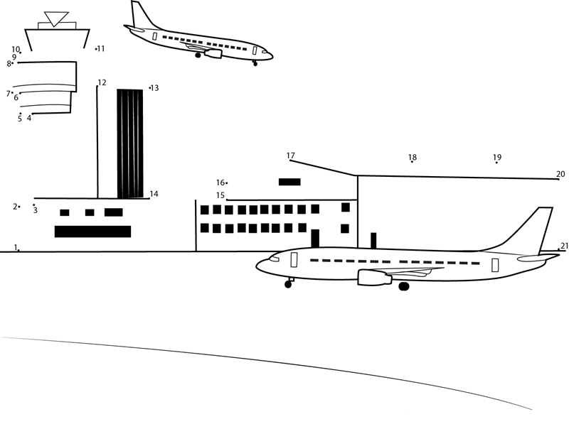 Minneapolissaint Paul International Airport dot to dot worksheets