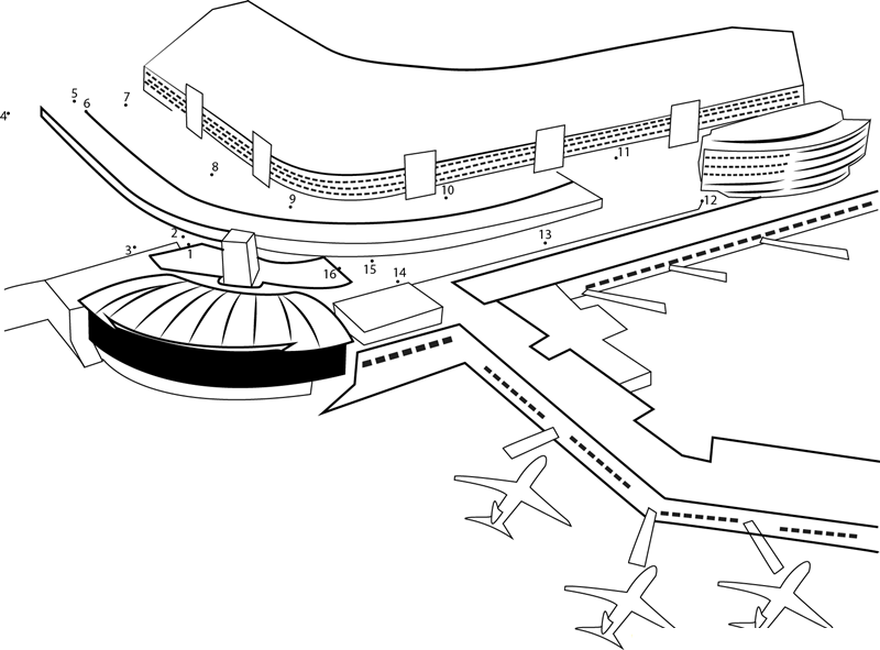 Seattle Tacoma International Airport dot to dot worksheets