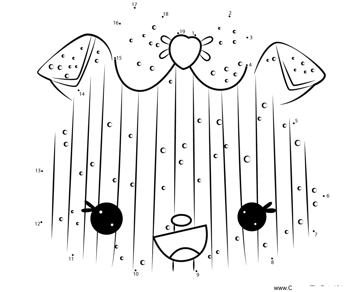 Sparkle-Mellie-Num-Noms printable dot to dot worksheet