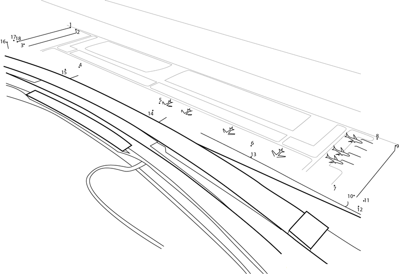 Soekarno Hatta International Airport In Indonesia dot to dot worksheets