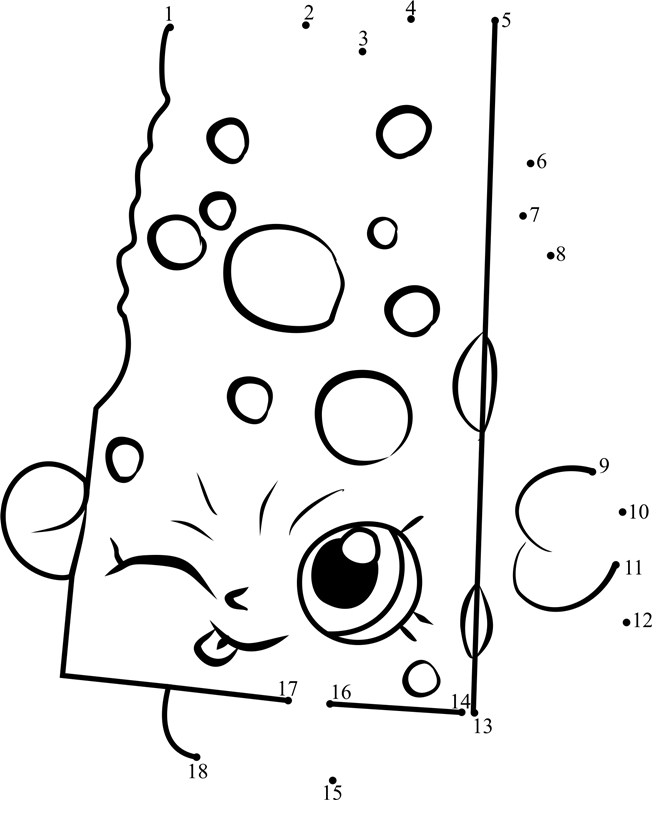 Chee-Zee-Shopkins-Dot-To-Dot printable dot to dot worksheet